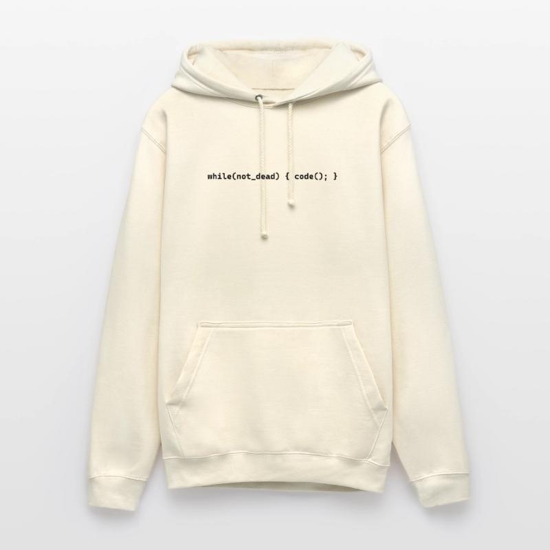 while not dead code Unisex Hoodie