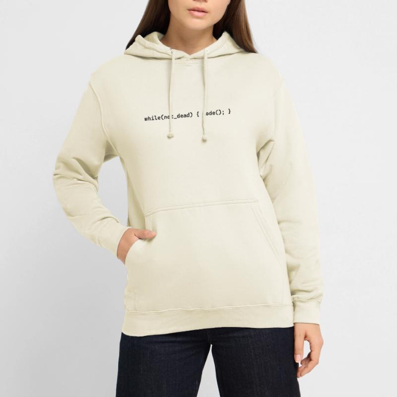 while not dead code Unisex Hoodie