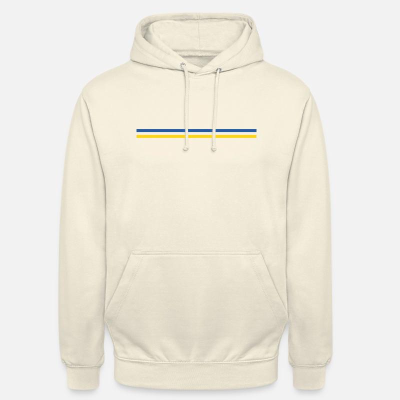Trait ou drapeau Ukraine - Sweat-shirt à capuche unisexe - vanille