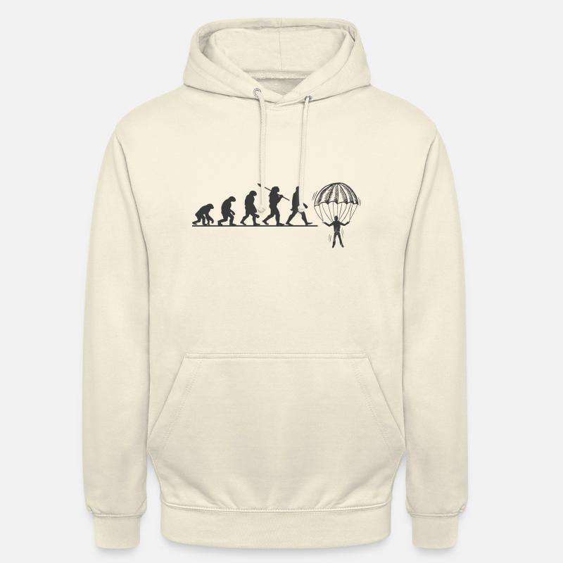 Evolution Parachute - Sweat-shirt à capuche unisexe - vanille