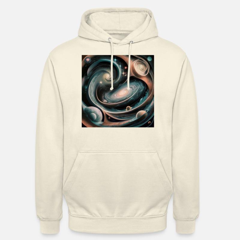 Conception de l’IA de l’univers - Sweat-shirt à capuche unisexe - vanille