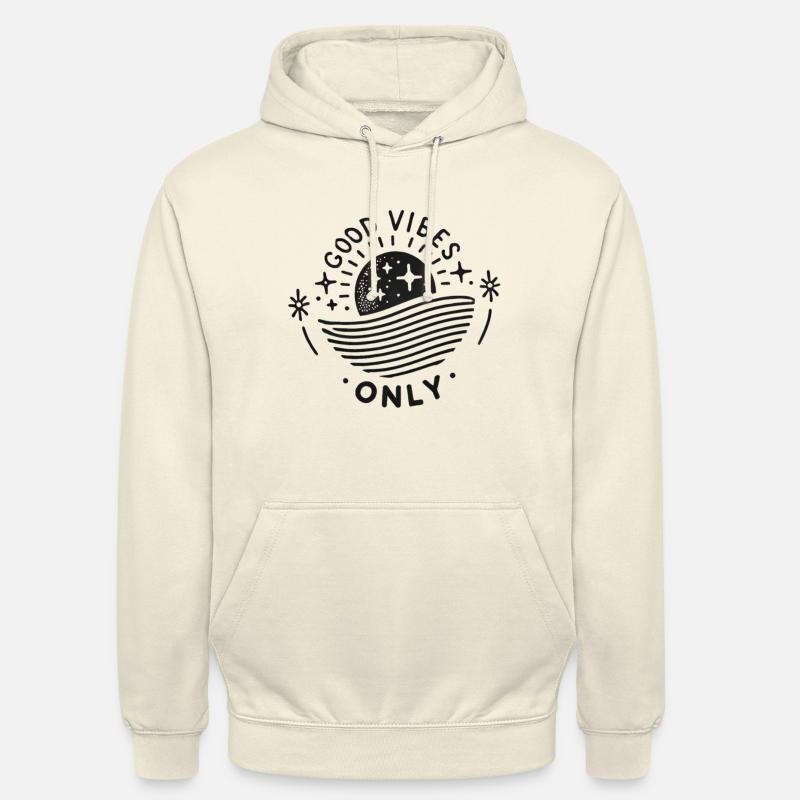 Que de bonnes vibrations - Sweat-shirt à capuche unisexe - vanille