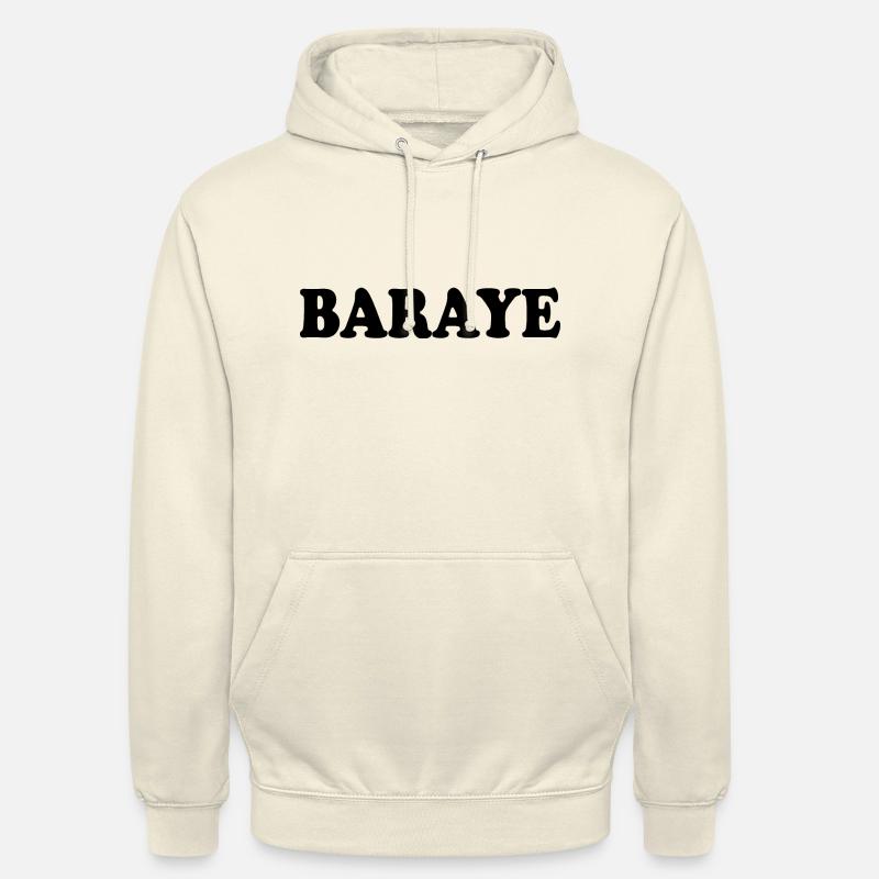 baraye - Sweat-shirt à capuche unisexe - vanille