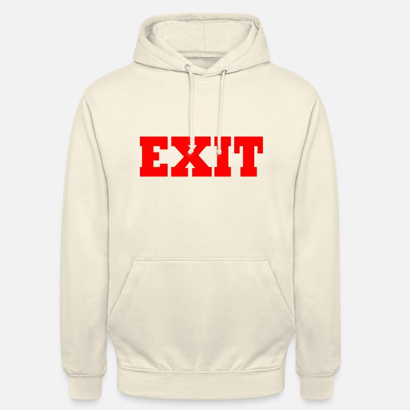 Exit - Sweat-shirt à capuche unisexe - vanille