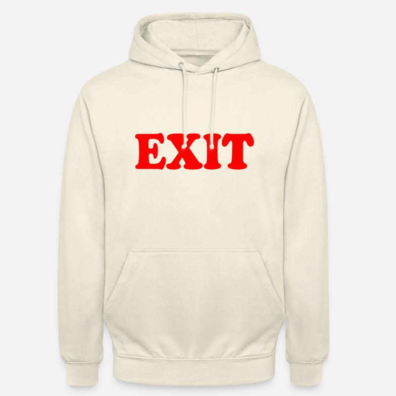 Exit - Sweat-shirt à capuche unisexe - vanille