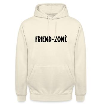 friend-zoné - Sweat-shirt à capuche unisexe - vanille - Devant - Alina (178cm) & Michal (187cm)