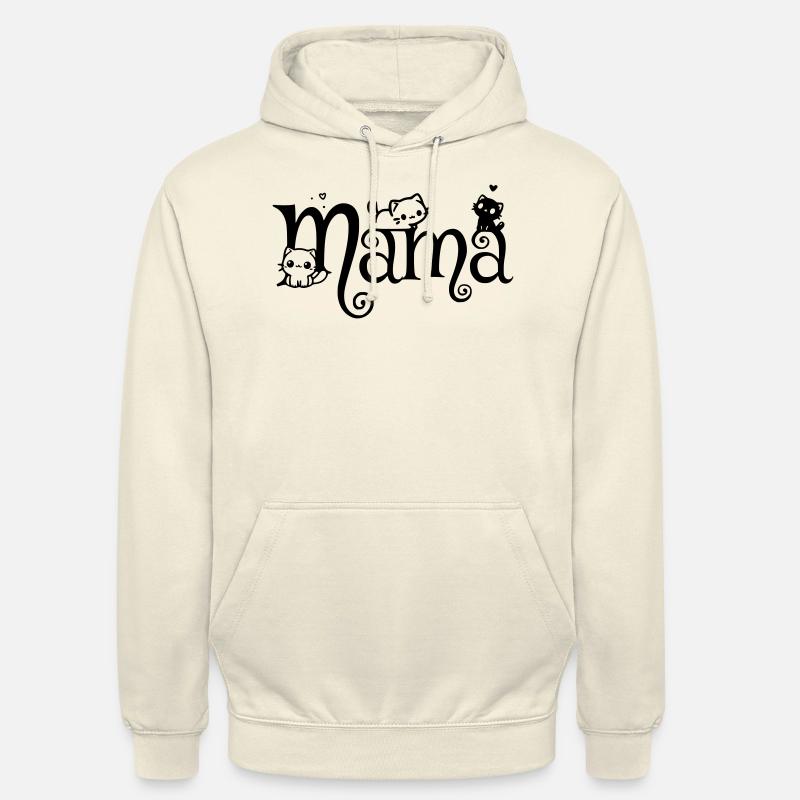 Mama Katzenmama Kätzchen - Unisex Hoodie - Vanille-Milchshake