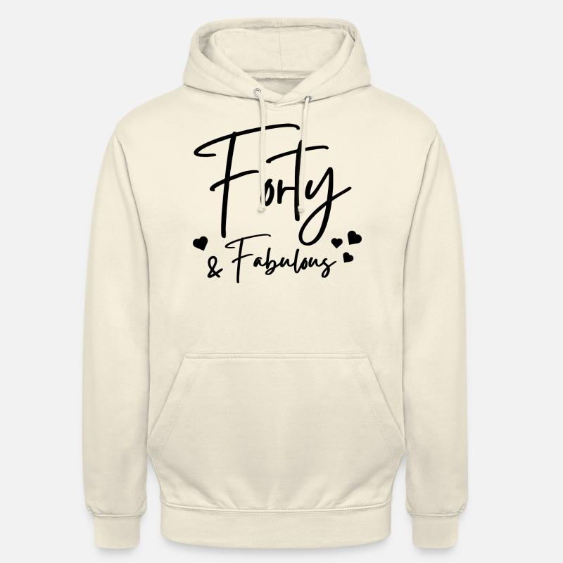 Quarante fabuleux - Sweat-shirt à capuche unisexe - vanille