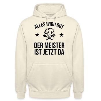 Koch Köchin Ausbildung Meister - Unisex Hoodie - Vanille-Milchshake - Vorne - Alina (178cm) & Michal (187cm)