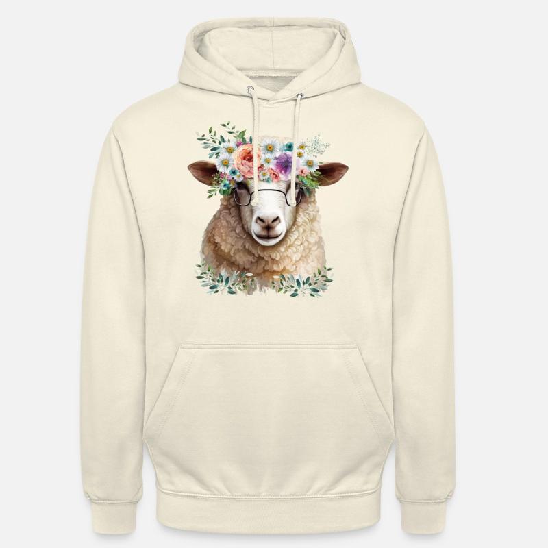 Drôle de mouton - Sweat-shirt à capuche unisexe - vanille