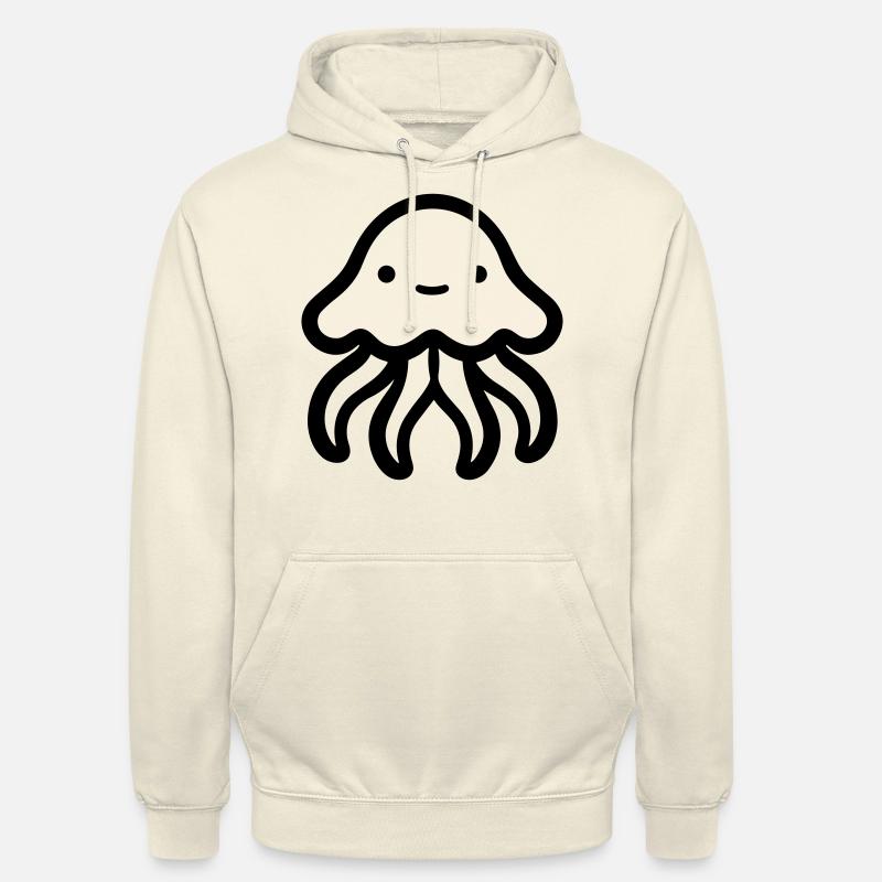 Méduse - Sweat-shirt à capuche unisexe - vanille
