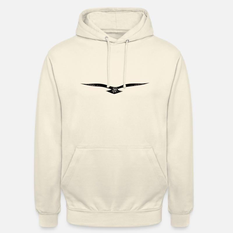 Aigle volant élégant - Sweat-shirt à capuche unisexe - vanille