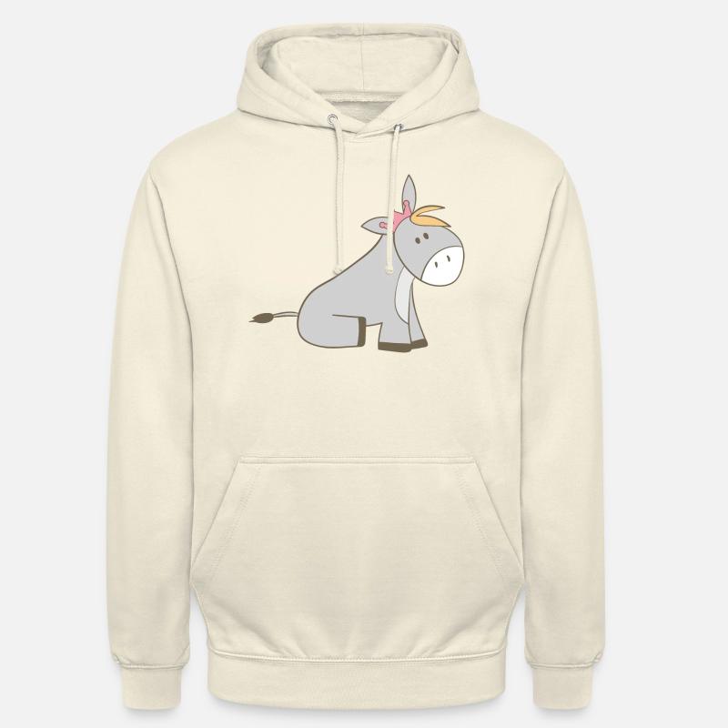 baudet - Sweat-shirt à capuche unisexe - vanille