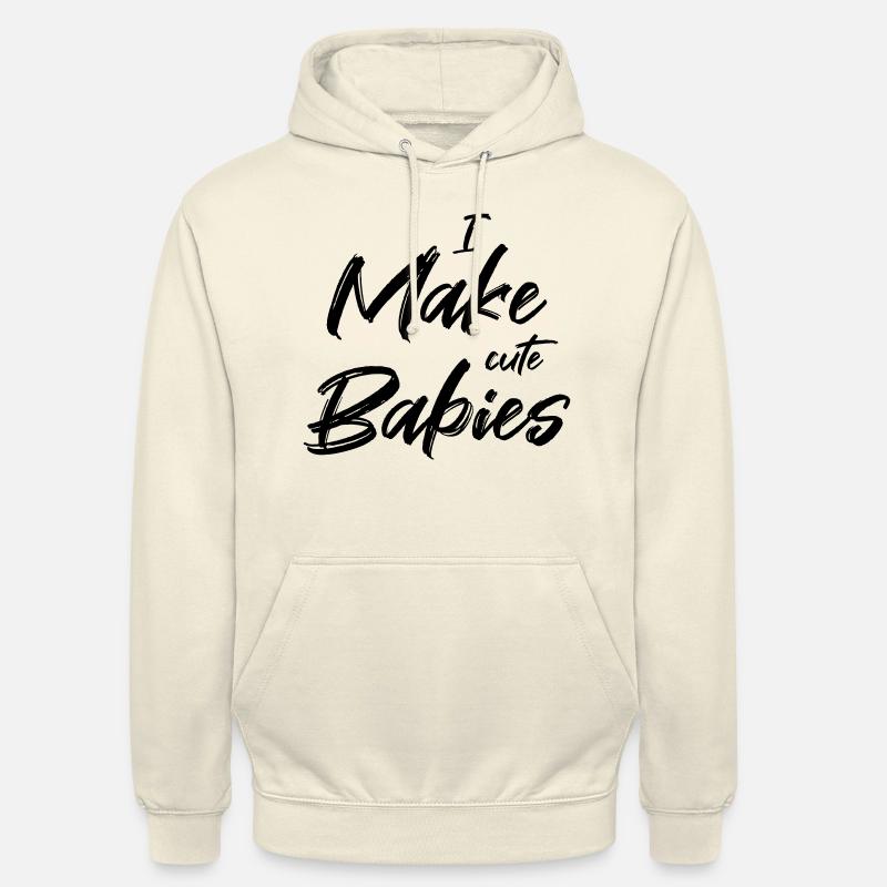 Je fais des bébés mignons - Sweat-shirt à capuche unisexe - vanille