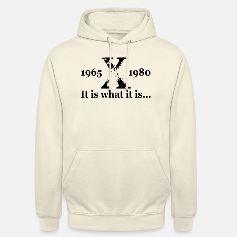 GenX : c’est ce que c’est - Sweat-shirt à capuche unisexe - vanille