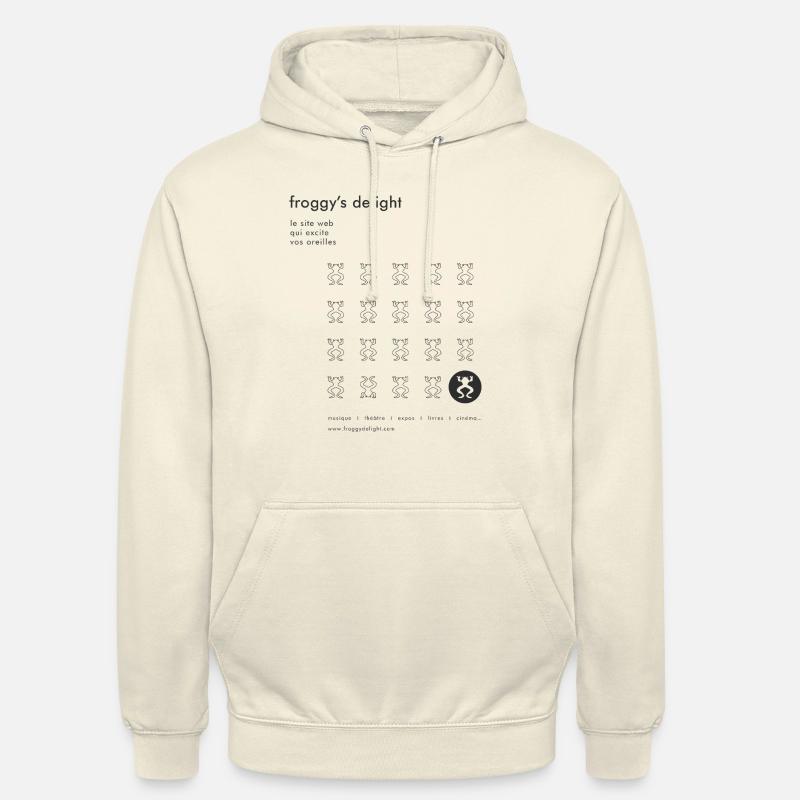 Froggy Matrice - Sweat-shirt à capuche unisexe - vanille