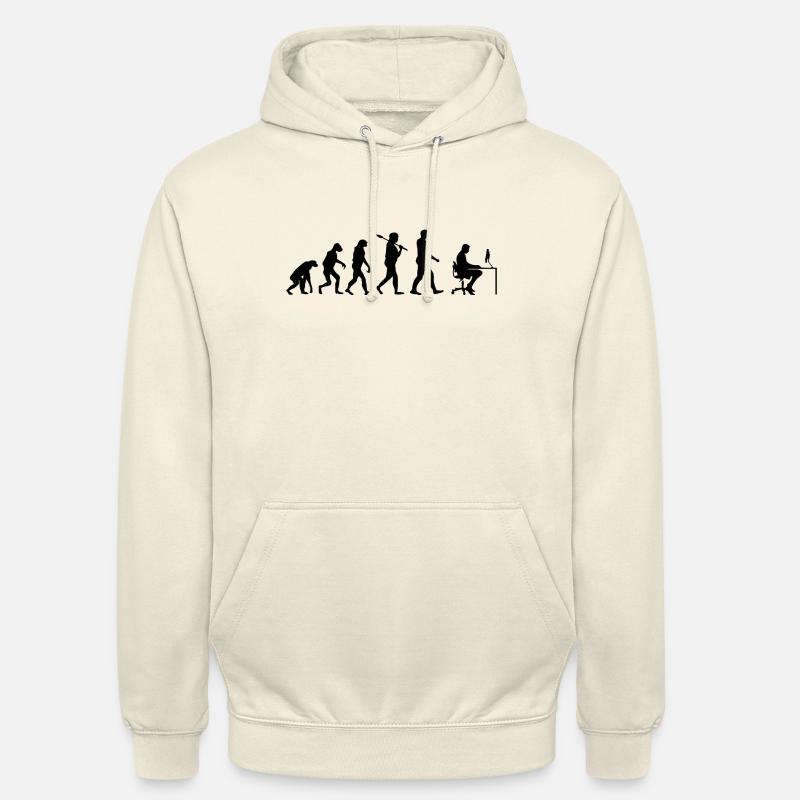 Programmer T-Shirt · Evolution · Computer Science - Unisex Hoodie - vanilla
