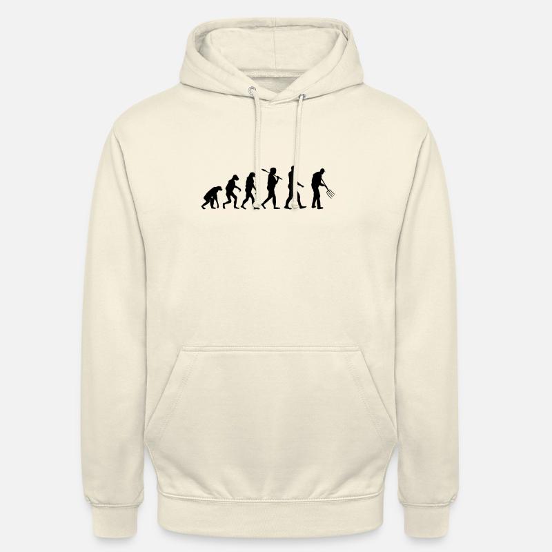 Landwirt Mistgabel Evolution - Unisex Hoodie - Vanille-Milchshake