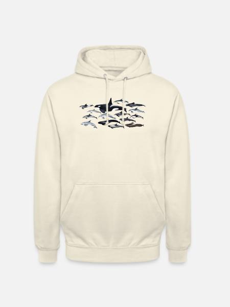 Dolphins - Dolphins - Dauphins - Delphinidae - Unisex Hoodie - vanilla