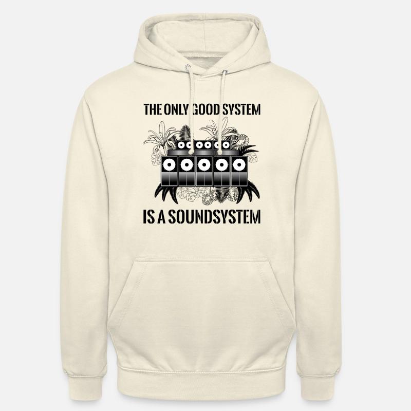 Système de son - Sweat-shirt à capuche unisexe - vanille