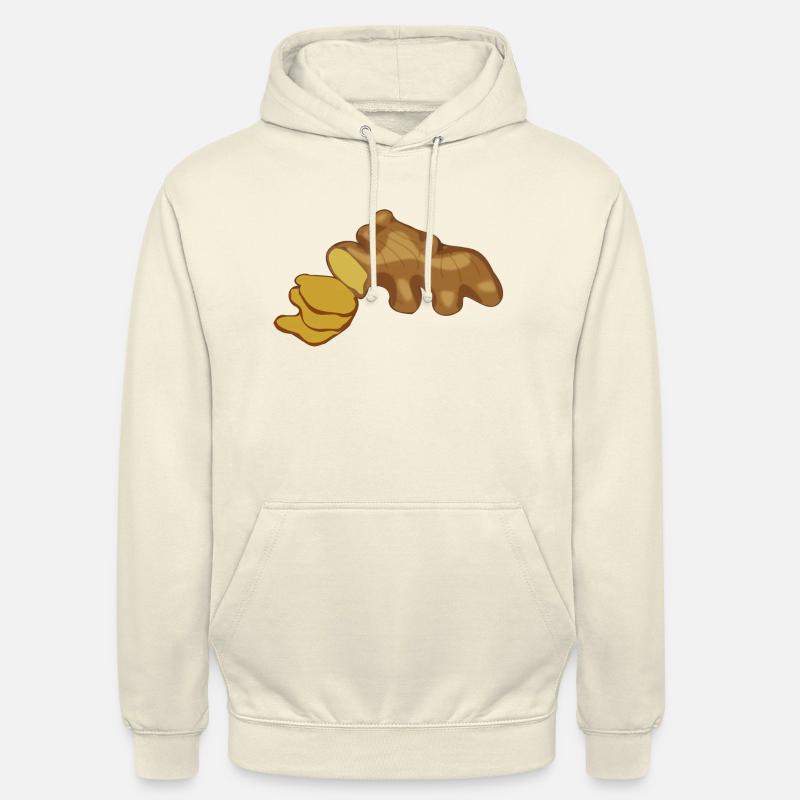 ginger ingwer veggie gemuese vegetable1 - Sweat-shirt à capuche unisexe - vanille