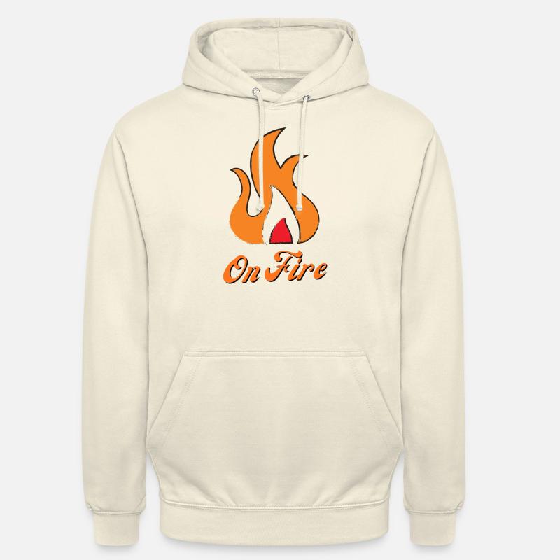 On Fire varme glemmer ild (gave til ven) - Hættetrøje unisex - vaniljemilkshake