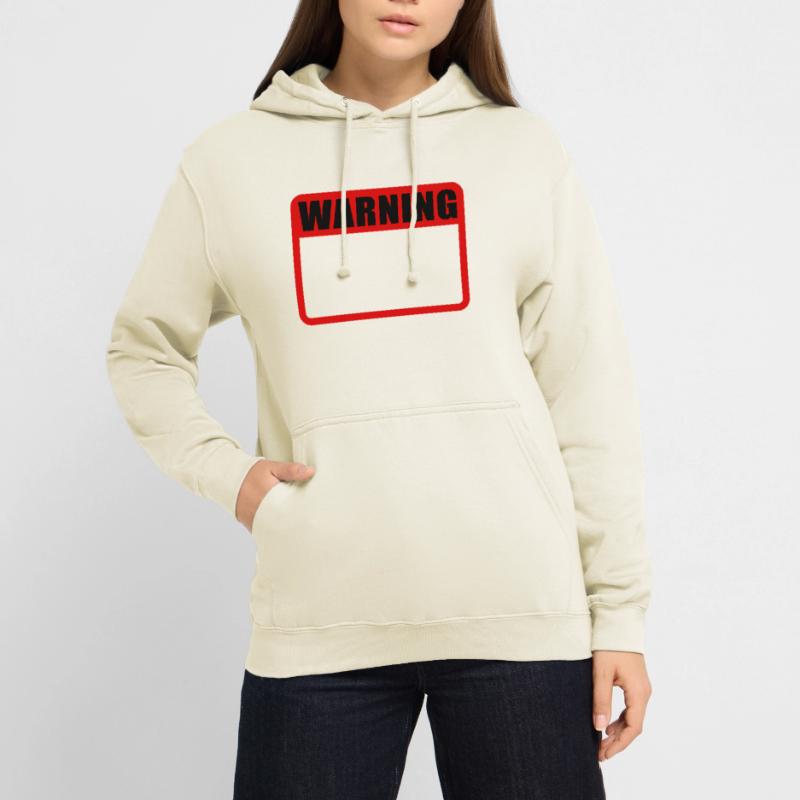 Warning Shield Warning Warning Shield Vector Unisex Hoodie