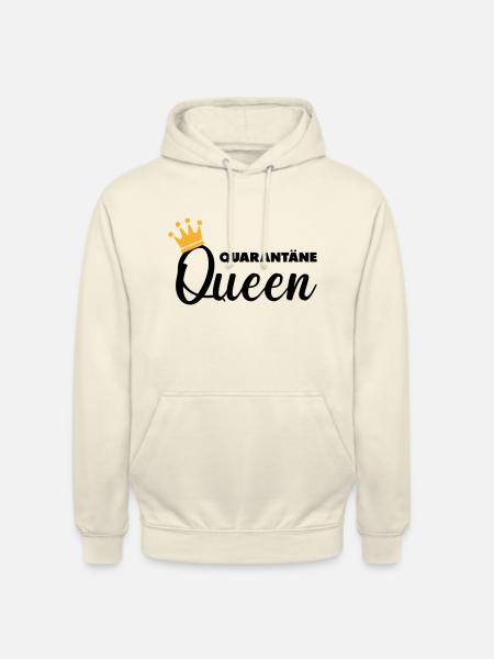Quarantäne Queen - Unisex Hoodie - Vanille-Milchshake