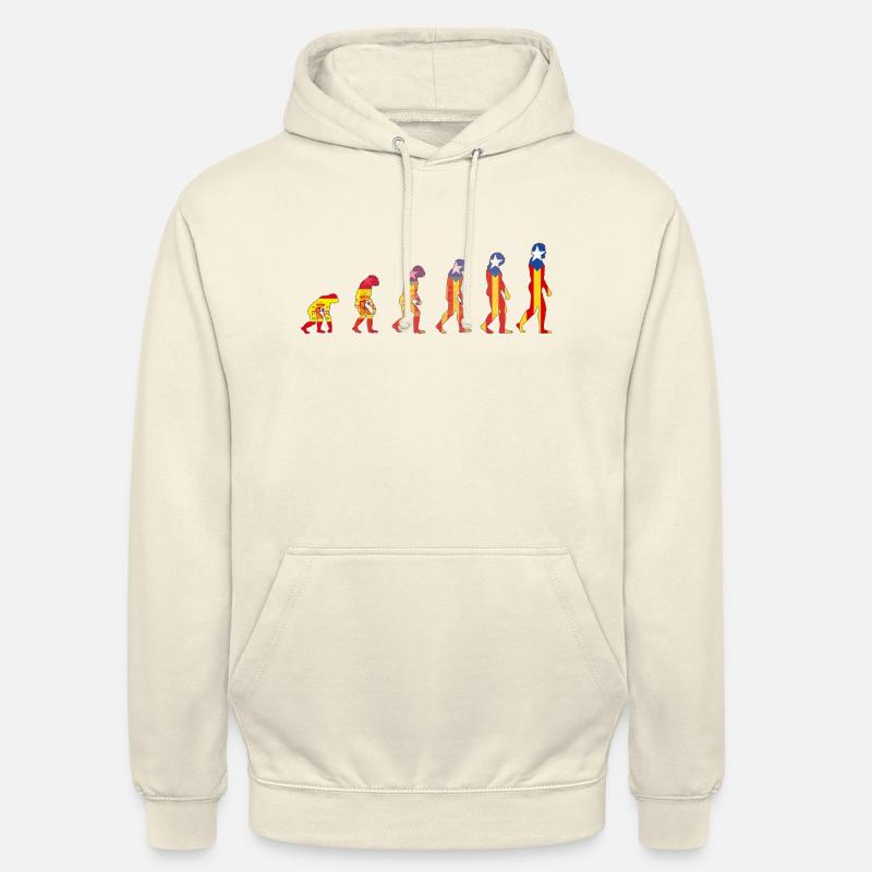 évolution catalane - Sweat-shirt à capuche unisexe - vanille
