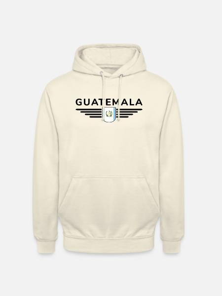 J’aime le Guatemala, T-shirt Style Design - Sweat-shirt à capuche unisexe - vanille