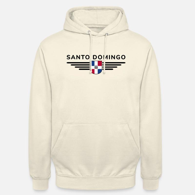 Conception de t-shirt Santo Domingo - Sweat-shirt à capuche unisexe - vanille