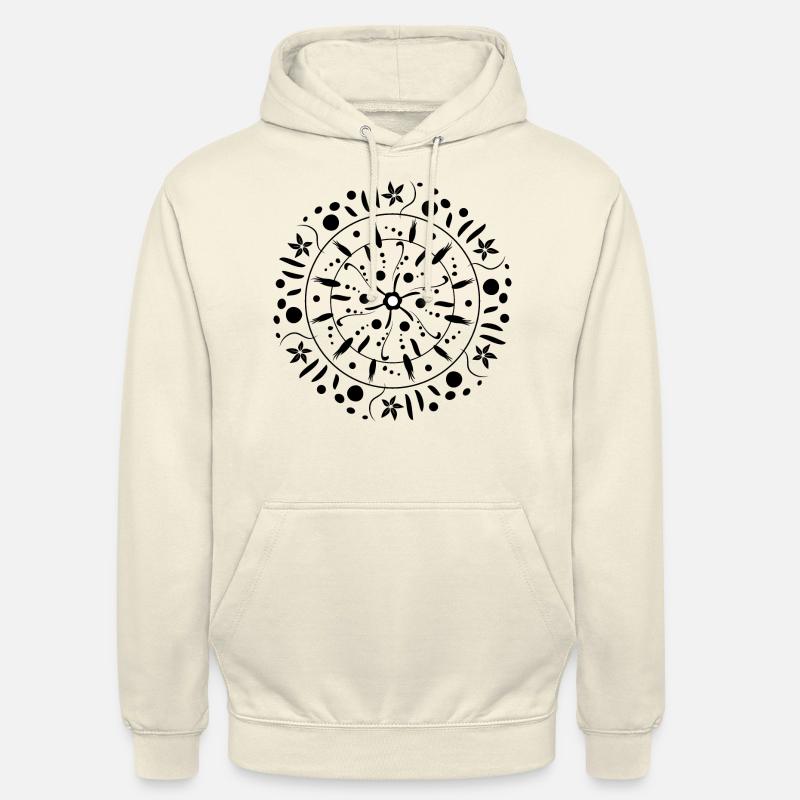 Getreide Kreis Muster Geschenkidee - Unisex Hoodie - Vanille-Milchshake