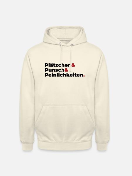 Plätzchen Punsch Peinlichkeiten - Unisex Hoodie - Vanille-Milchshake