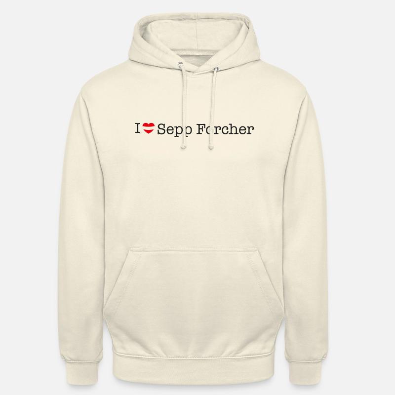 J’adore Sepp Forcher - Sweat-shirt à capuche unisexe - vanille