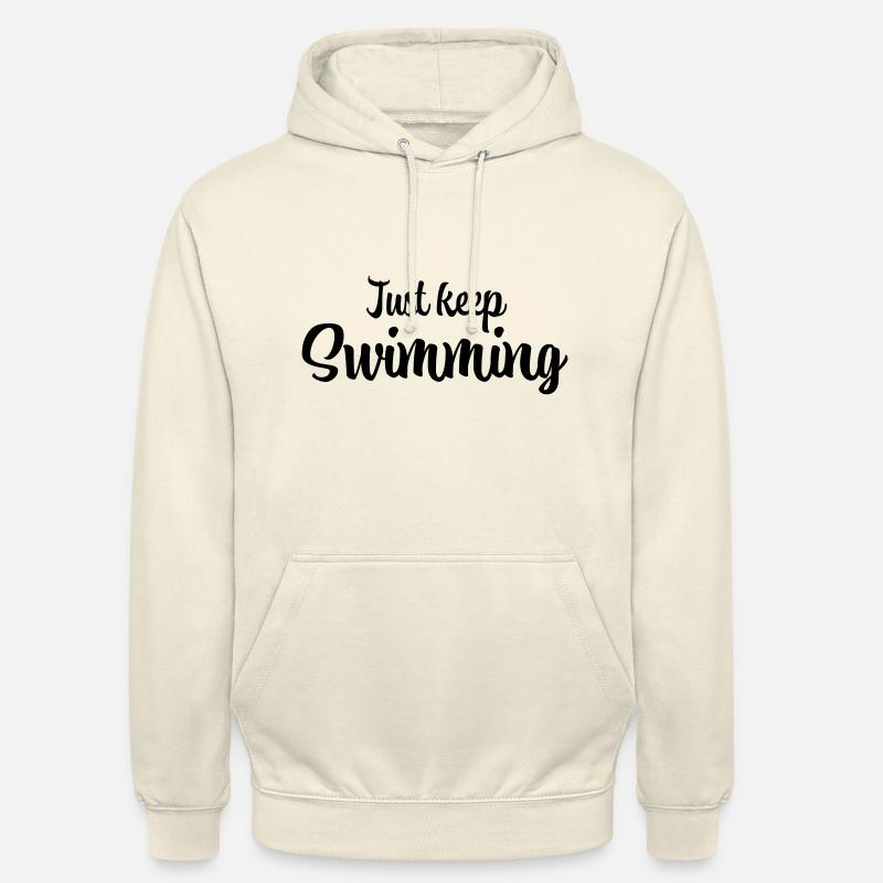 Continuez simplement à nager - Sweat-shirt à capuche unisexe - vanille