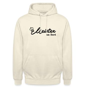 Meister am Herd - Unisex Hoodie - Vanille-Milchshake - Vorne - Alina (178cm) & Michal (187cm)