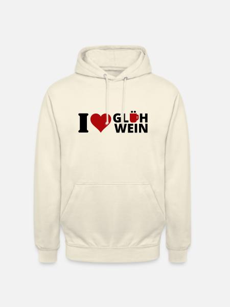 I love Glühwein - Unisex Hoodie - Vanille-Milchshake