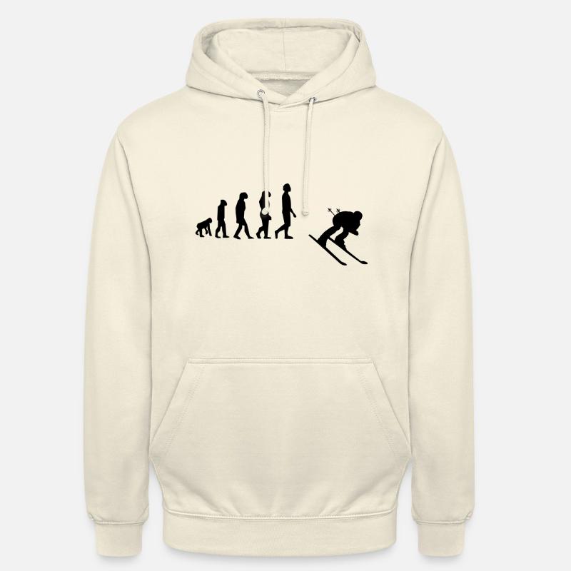 Ski évolution - Sweat-shirt à capuche unisexe - vanille