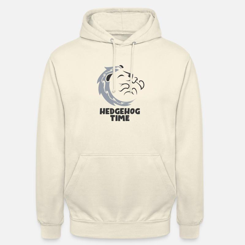 Hérisson - Temps - pos - Sweat-shirt à capuche unisexe - vanille