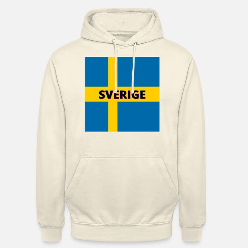 Drapeau Suède - Sweat-shirt à capuche unisexe - vanille