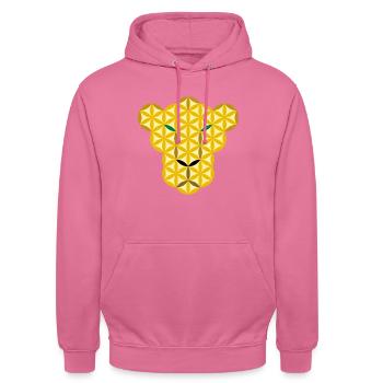 Panther des Lebens - Gr/E - Unisex Hoodie - Pink - Vorne - Alina (178cm) & Michal (187cm)
