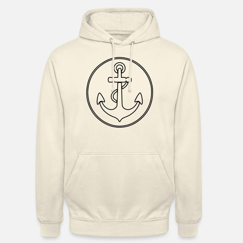 Bateau d’ancre Navire Nautique - Sweat-shirt à capuche unisexe - vanille