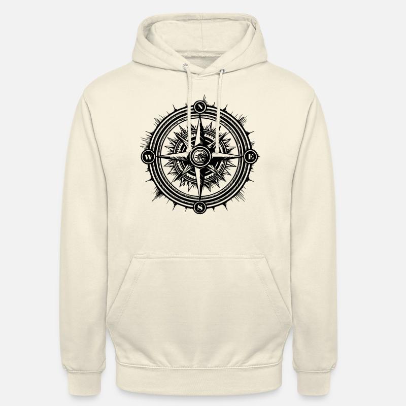 Kompass Nautik Segelboot Seefahrer - Unisex Hoodie - Vanille-Milchshake