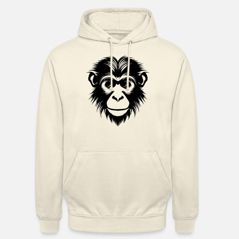 Affe Affen Affengesicht Dschungel - Unisex Hoodie - Vanille-Milchshake