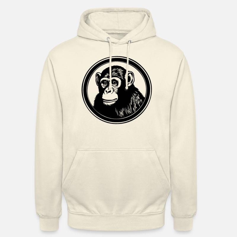 Affe Affen Affengesicht Dschungel - Unisex Hoodie - Vanille-Milchshake