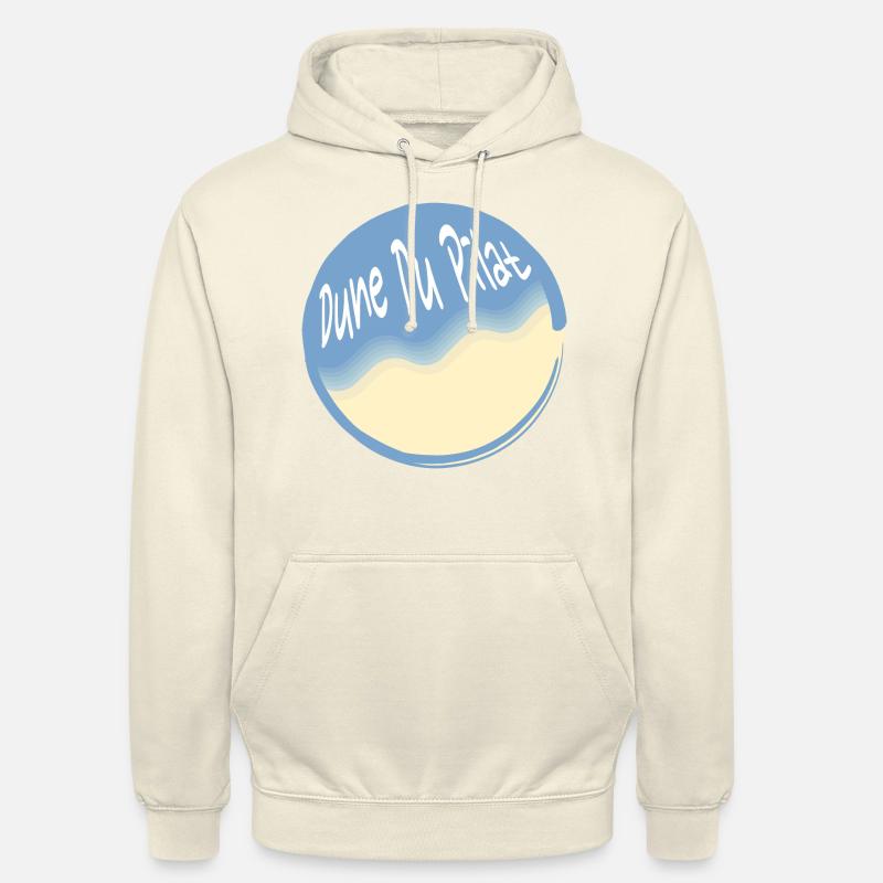 Dune du Pilat Plage d’Arcachon - Sweat-shirt à capuche unisexe - vanille