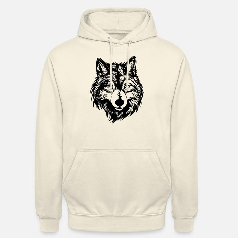 Wolf - Unisex Hoodie - vanilla