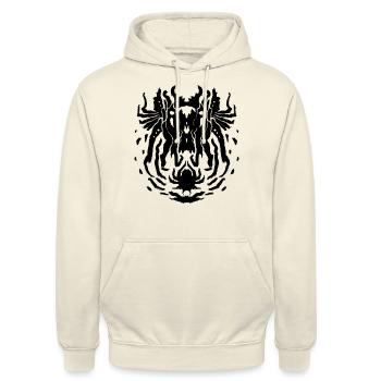Cthulhu Rorschach Test - Unisex Hoodie - Vanille-Milchshake - Vorne - Alina (178cm) & Michal (187cm)