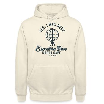 Nordkap Nord Kapp Cap Nord - Unisex Hoodie - Vanille-Milchshake - Vorne - Alina (178cm) & Michal (187cm)