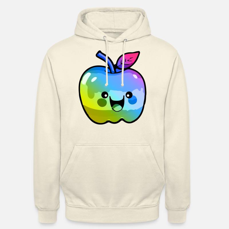 Apfel Comic Bunt - Unisex Hoodie - Vanille-Milchshake